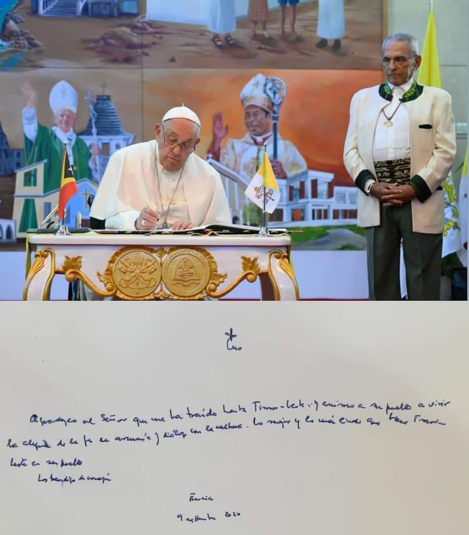 Pope Francis with Mr Ramos Horta