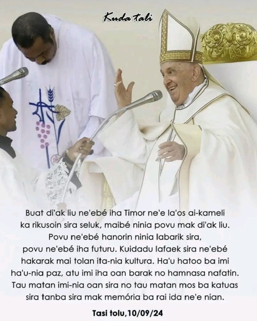 Pope Francis with Mr Ramos Horta