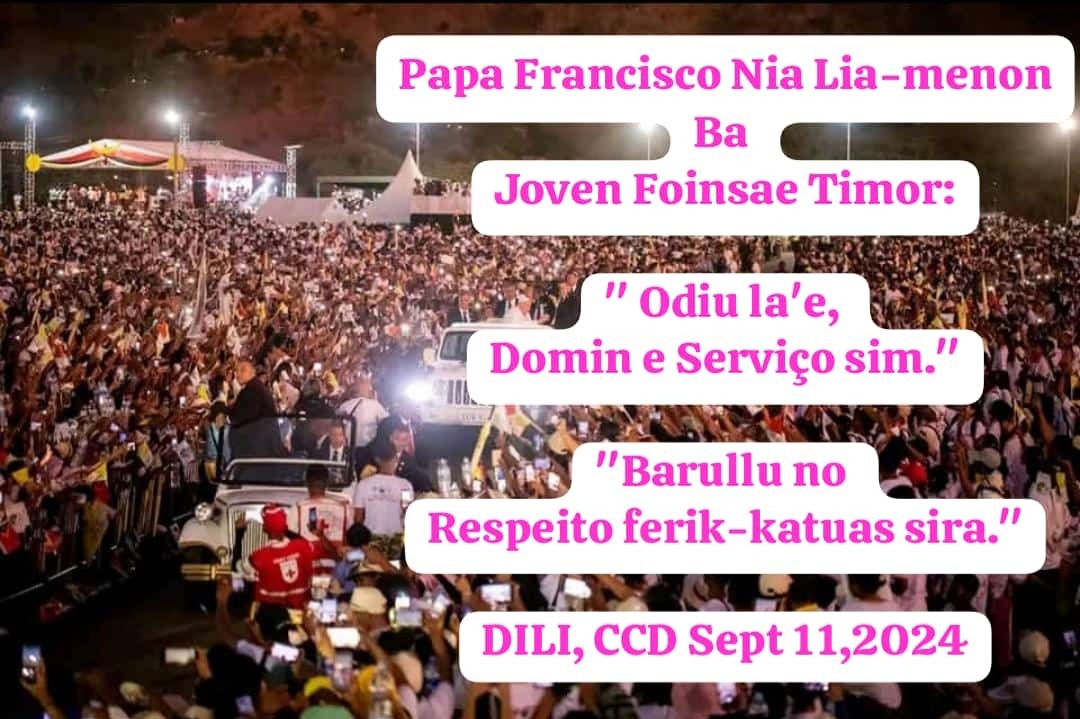 Pope Francis with Mr Ramos Horta