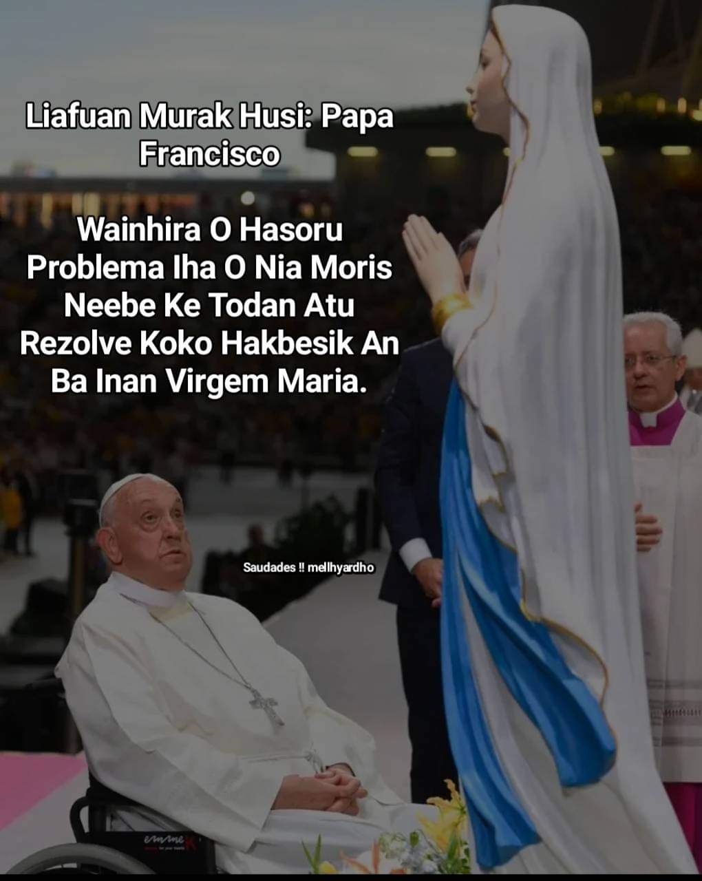 Pope Francis with Mr Ramos Horta