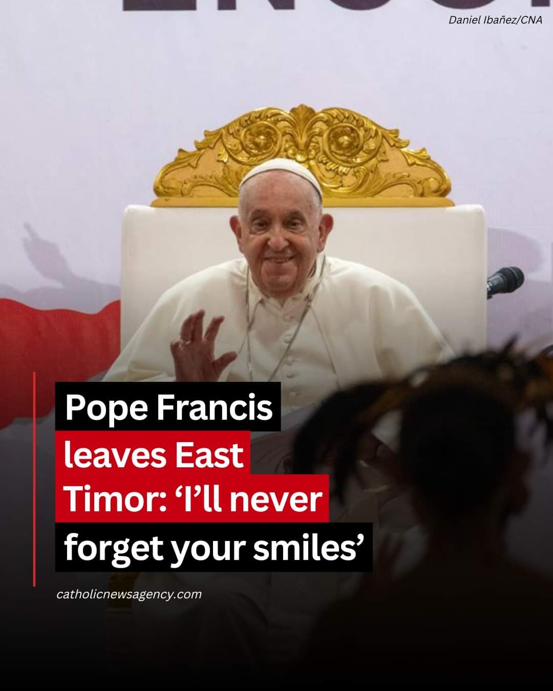 Pope Francis with Mr Ramos Horta